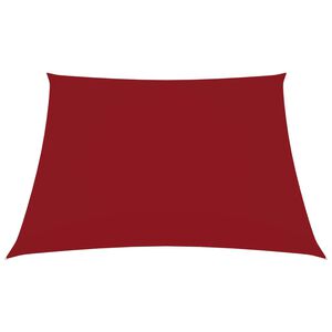 vidaXL Voile de parasol tissu oxford carr&eacute; 2x2 m rouge
