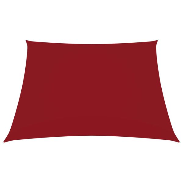 vidaXL Voile de parasol tissu oxford carré 2x2 m rouge