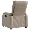vidaXL Fauteuil inclinable &eacute;lectrique Cappuccino Similicuir