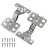 vidaXL Charni&egrave;re 2 pc Nickel 85 x 52,5 x 9,5 mm Fer