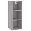 vidaXL Buffet haut Sonoma gris 34,5x34x180 cm Bois d'ing&eacute;nierie