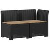 vidaXL Canap&eacute; de jardin 2 places avec coussins look rotin 2 place PP