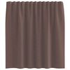 vidaXL Rideaux en voile avec passants 2 pcs marron