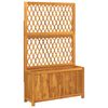 vidaXL Jardini&egrave;re avec treillis 100x32x165 cm bois massif d'acacia