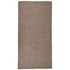 vidaXL Tapis &agrave; tissage plat d'ext&eacute;rieur 100x200 cm Marron