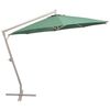 vidaXL Parasol suspendu avec poteau en aluminium 350 cm vert