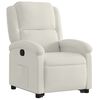 vidaXL Fauteuil inclinable Cr&egrave;me Velours