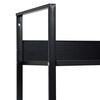 vidaXL Biblioth&egrave;que &agrave; 5 niveaux noir 60x27,6x158,5cm bois d'ing&eacute;nierie