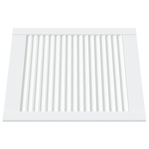 vidaXL Portes d'armoire &agrave; persiennes 4pcs blanc 61,5x49,4cm pin massif