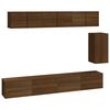 vidaXL Ensemble de meubles TV 6 pcs Ch&ecirc;ne marron Bois d'ing&eacute;nierie