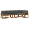 vidaXL Ensemble de canap&eacute;s d'ext&eacute;rieur 6 pc Naturel et Anthracite