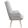 vidaXL fauteuil Gris nuage 69 x 74 x 93 cm Tissu et Contreplaqu&eacute;