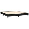 vidaXL Sommier &agrave; lattes de lit avec matelas Noir 160x200 cm Tissu