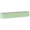 vidaXL Jardini&egrave;re Vert pastel 290 x 50 x 45 cm Acier galvanis&eacute;