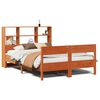 vidaXL Lit biblioth&egrave;que sans matelas cire marron 160x200 cm pin massif