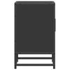 vidaXL Table de chevet noir 40x31x50 cm bois d'ingénierie et métal