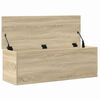 vidaXL Bo&icirc;te de rangement ch&ecirc;ne sonoma 102x35x35 cm bois d'ing&eacute;nierie