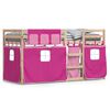 vidaXL Lit superpos&eacute; sans matelas rose 75x190 cm bois de pin massif