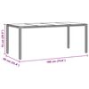 vidaXL Ensemble de salle &agrave; manger pour jardin 9 pcs Marron polyrotin