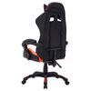 vidaXL Fauteuil de jeux vid&eacute;o avec LED RVB Orange et noir Similicuir
