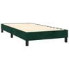 vidaXL Sommier &agrave; lattes de lit et matelas et LED Vert fonc&eacute; 80x200cm