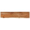vidaXL &Eacute;tag&egrave;re murale rectangulaire massif acacia bordure assortie