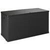 vidaXL Bo&icirc;te de stockage de jardin Anthracite 120x56x63 cm PP Rotin