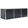 vidaXL Lit sur&eacute;lev&eacute; de jardin Anthracite 240x80x77 cm Acier galvanis&eacute;