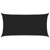 vidaXL Voile d'ombre Noir 2,5 x 6 m HDPE