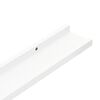 vidaXL Étagères à rebord pour cadre photo 2 pcs Blanc 60x9x3 cm MDF