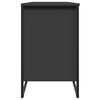 vidaXL Armoire &agrave; chaussures noir 90x38x61,5 cm bois d'ing&eacute;nierie