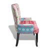 vidaXL Chaise fran&ccedil;aise au design patchwork tissu
