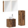 vidaXL Ensemble de mobilier de salle de bain 4 pcs Bois ancien