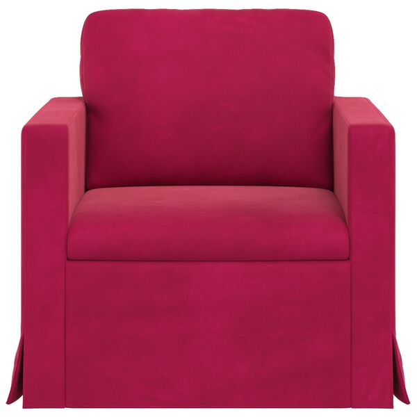 vidaXL Canap&eacute; Bordeaux 78 x 78 x 80 cm Velours