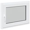 vidaXL Fen&ecirc;tre de sous-sol RISOR 80 x 50 cm PVC et verre Blanc