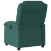 vidaXL Fauteuil de massage inclinable Vert fonc&eacute; Tissu