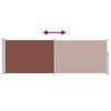 vidaXL Auvent lat&eacute;ral r&eacute;tractable de patio 100x300 cm Marron