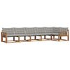 vidaXL Ensemble de canap&eacute;s d'ext&eacute;rieur 6 pc Gris Naturel et Clair