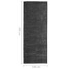 vidaXL Tapis de couloir lavable pliable Anthracite 100x300cm Polyester