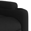 vidaXL Fauteuil inclinable de massage en tissu noir