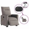 vidaXL Fauteuil inclinable de massage &eacute;lectrique Taupe Tissu
