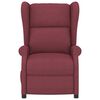 vidaXL Fauteuil inclinable électrique à oreilles rouge bordeaux tissu