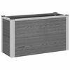 vidaXL Jardini&egrave;re sur&eacute;lev&eacute;e Gris 75 x 30 x 42 cm WPC et Aluminium