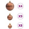 vidaXL Boules de No&euml;l 98 pcs marron &Oslash;3/4/6 cm