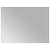 vidaXL Miroir de salle de bain LED Transparent 80 x 60 cm verre tremp&eacute;