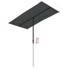 vidaXL Parasol de jardin avec mât en aluminium 180x110 cm anthracite