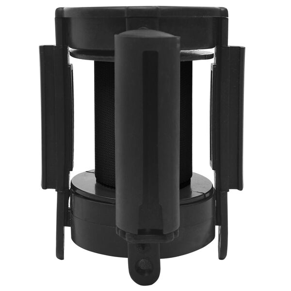 vidaXL Barri&egrave;re &agrave; bande r&eacute;tractable 200 cm Noir