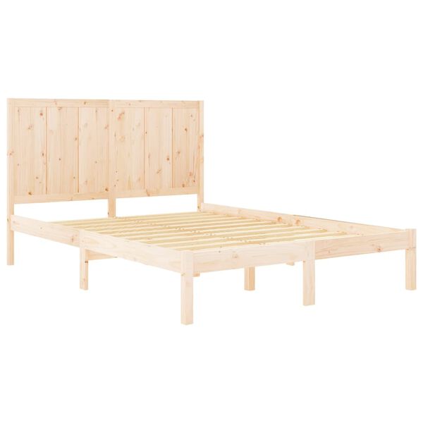 vidaXL Cadre de lit sans matelas 140x190 cm bois de pin massif