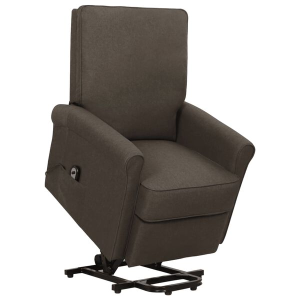 vidaXL Fauteuil Marron fonc&eacute; Tissu