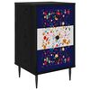 vidaXL Table de chevet MAINZ Ch&ecirc;ne noir 36 x 33 x 61 cm
